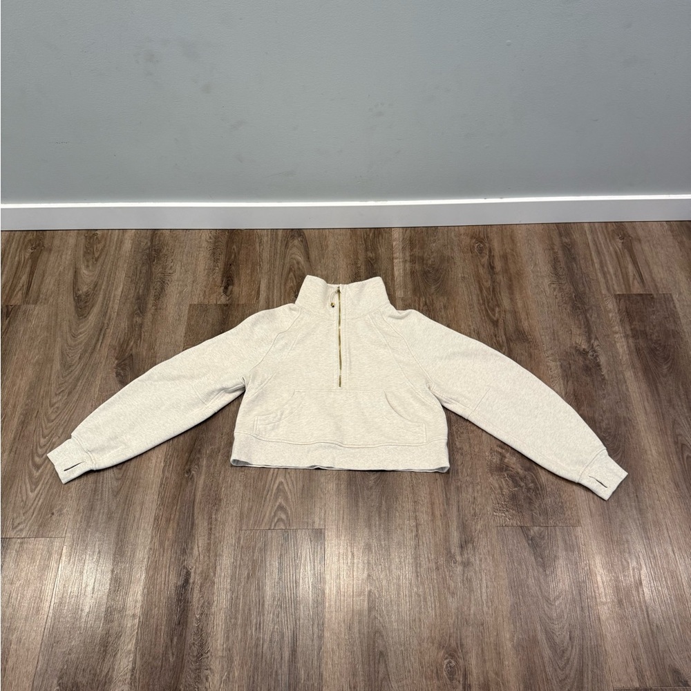lululemon athletica Cream Half-Zip Pullover